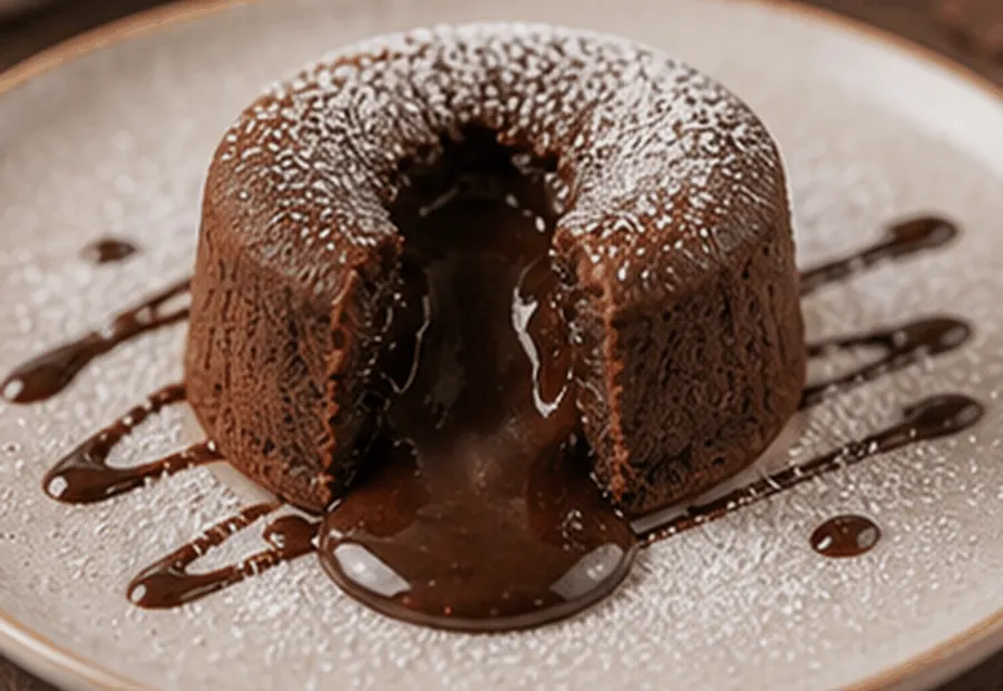 Fondant dessert